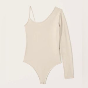 Abercrombie NEW W TAGS medium Long-Sleeve Seamless Fabric Asymmetrical Bodysuit